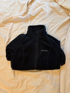 Columbia Black Full-Zip Fleece  Jacket
